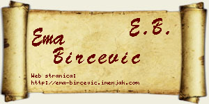 Ema Birčević vizit kartica